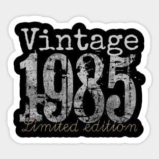 Vintage 1985 35 Year Old 1985 35th Birthday Gift Sticker